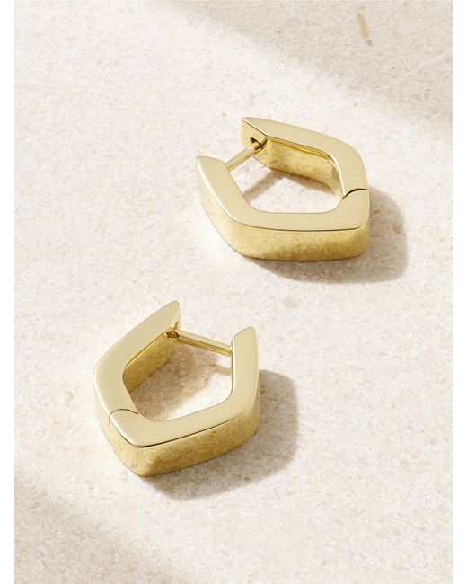 Anita Ko Natural Georgie 18-Karat Hoop Earrings