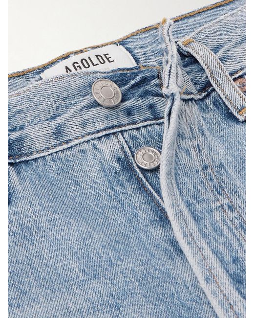 Agolde Blue Ren High-Rise Wide-Leg Jeans