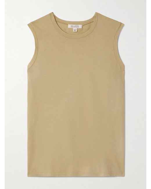 Nili Lotan Natural Cotton-Jersey Tank