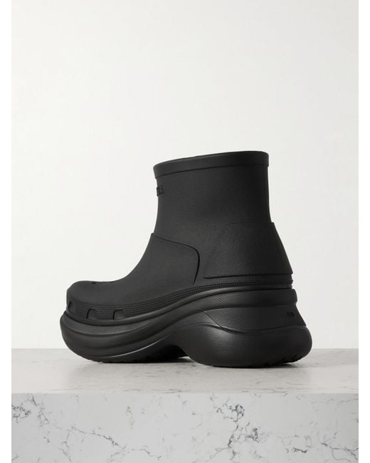 Bottines Plates-Formes En Caoutchouc Eva X Crocs Balenciaga en coloris Black