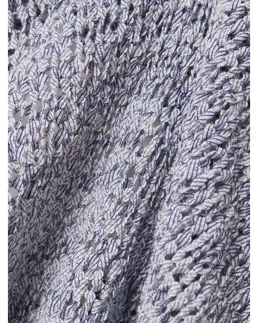 LIBEROWE Gray Open-Knit Tank