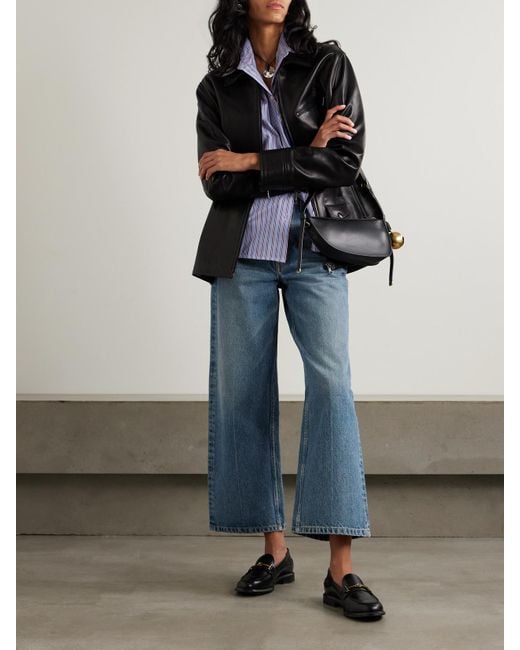 B Sides Blue Elissa High-Rise Wide-Leg Jeans