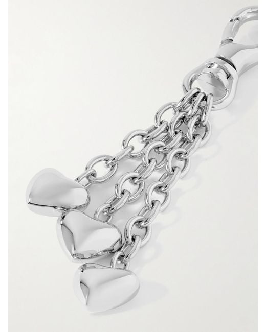 Roxanne Assoulin White The Puffy Heart-Tone Bag Charm