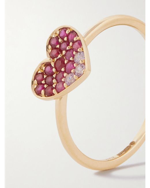STONE AND STRAND Pink You'Re Making Me Blush 10-Karat Ruby Ring