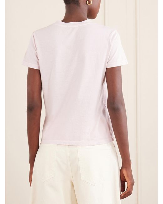 James Perse Pink Vintage Boy Cotton T-Shirt