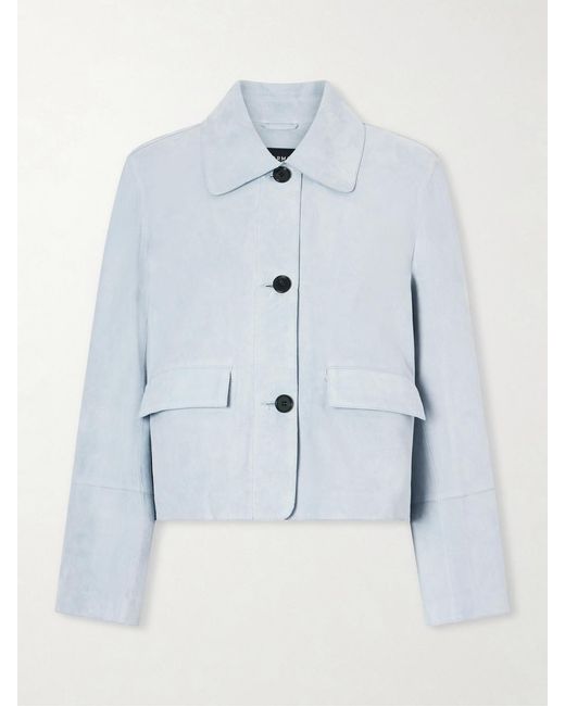 Arma Blue Fem Suede Jacket