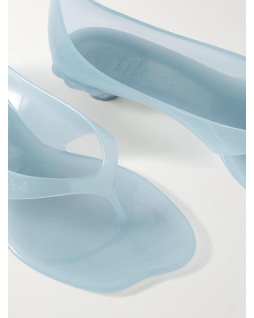 Chloé Blue Jelly Sandalen Aus Tpu