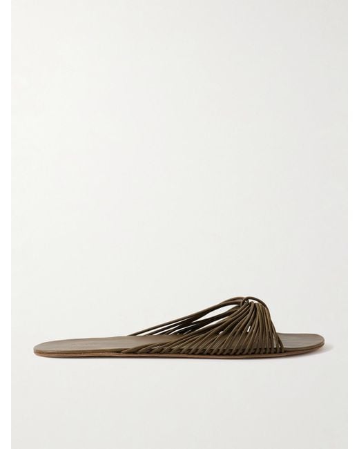 The Row Green Sara Cord Slides