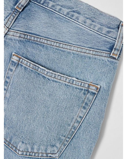 Agolde Blue Kelly High-Rise Straight-Leg Recycled Jeans