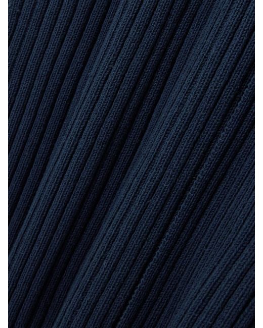 Balenciaga Blue Cardigan Aus Rippstrick