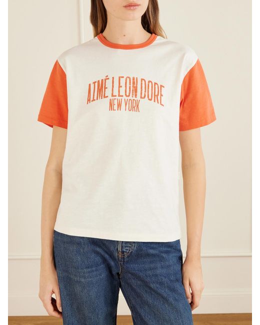 Aimé Leon Dore White Vintage Cotton T-Shirt
