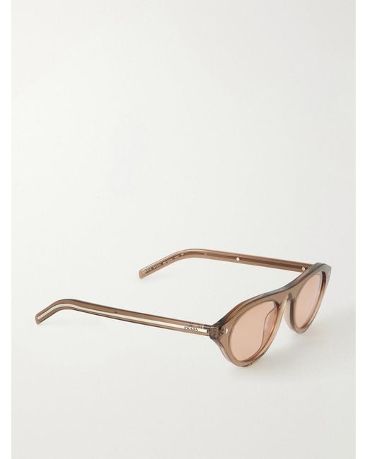 Prada Natural D-Frame Acetate Sunglasses