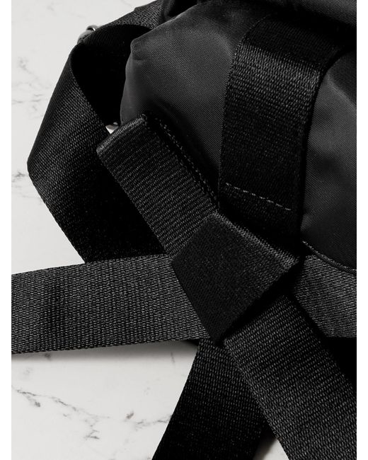 Simone Rocha Black Bow And Pearl-Like Embellished Shell Belt Bag