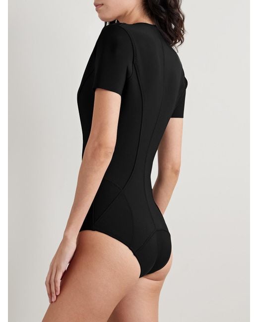 Lisa Marie Fernandez Black Farrah Neoprene Swimsuit