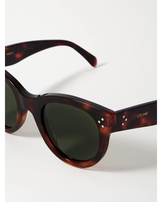 Céline Black Round-Frame Acetate Sunglasses
