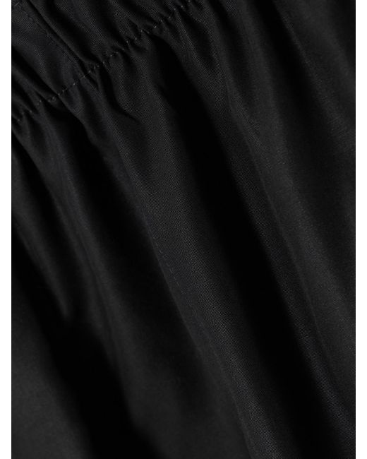 CDLP Black Tencel Lyocell Pajama Shorts