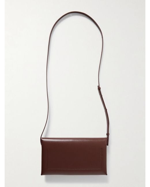 Jil Sander Natural Schultertasche Aus Wattiertem Leder