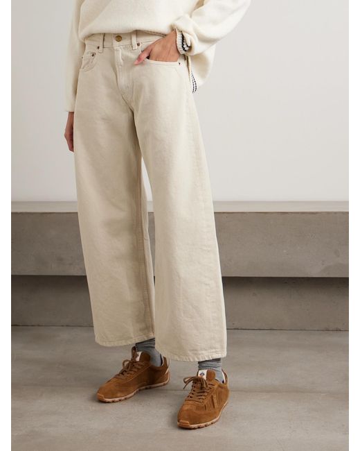 B Sides Natural Floppy Relaxed Mid-Rise Wide-Leg Jeans