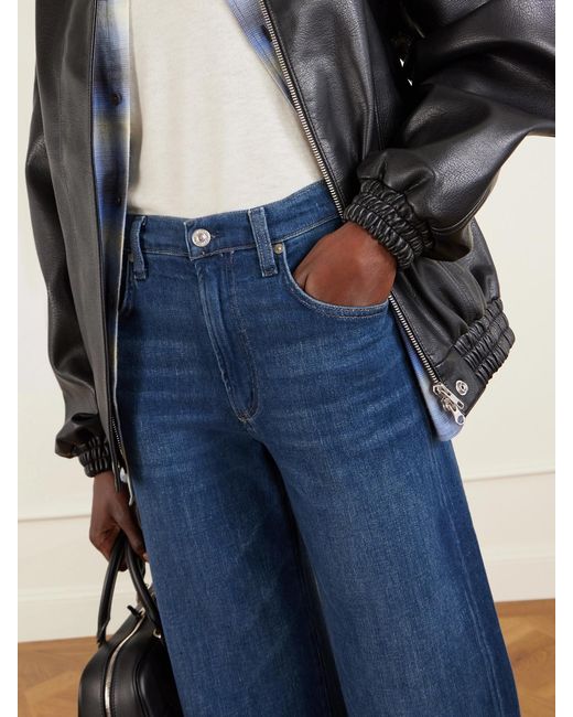 Citizens of Humanity Blue Annina Mid-Rise Staight-Leg Jeans