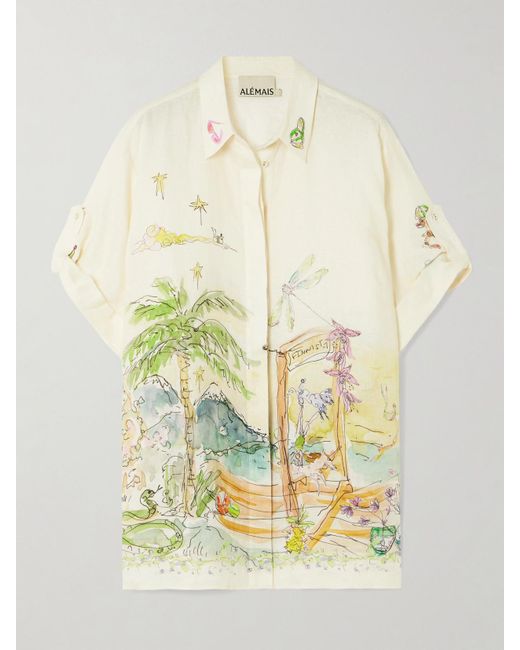 Chemise En Gaze De Lin Imprimée X Anouk Colantoni ALÉMAIS en coloris Natural