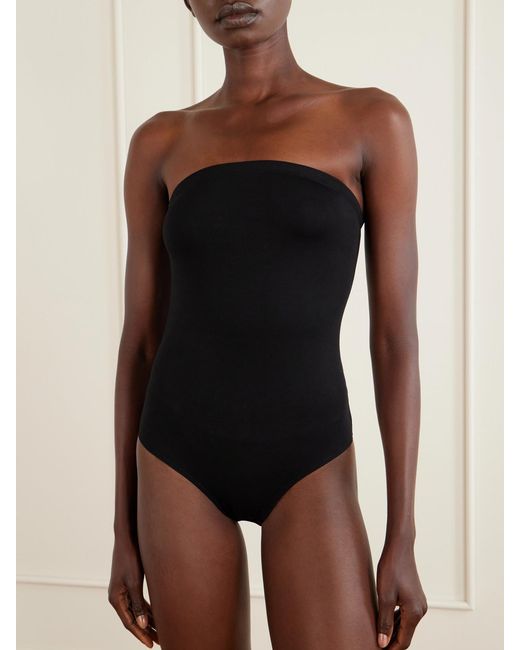 The Park Black Stacy Strapless Pyratex Power 3 Full-Bottom Bodysuit