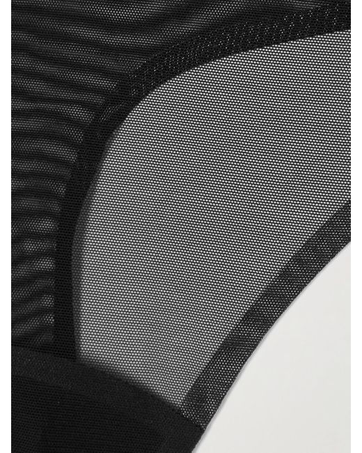 Commando Black Chic Mesh Thong