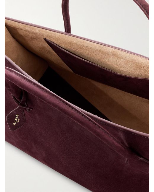 Alaïa Red East West Nubuck Tote