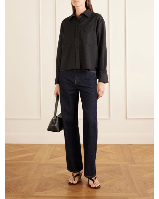 Victoria Beckham Black Ellys Wool Shirt