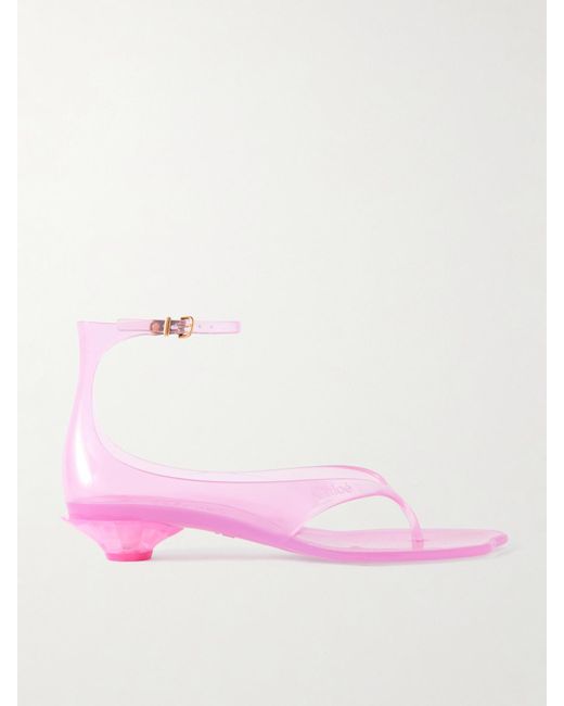 Chloé Pink Jelly Tpu Sandals