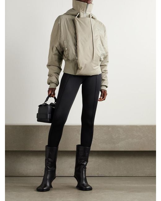 Rick Owens Natural Padded Shell Bomber Jacket