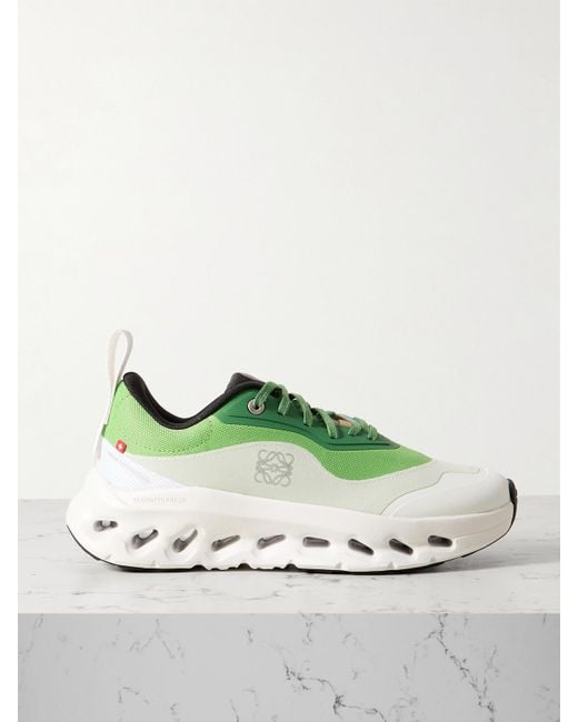 Loewe Green On Cloudtilt 2.0 Stretch Recycled-Knit Sneakers
