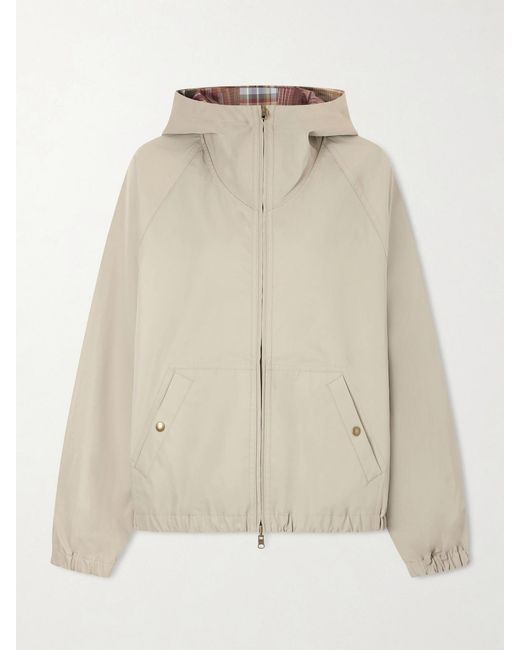 Aimé Leon Dore Natural Hooded Reversible Checked Shell Jacket