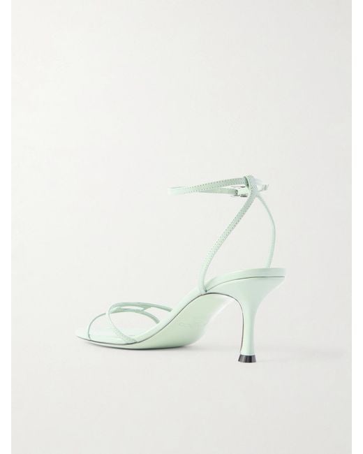 Jimmy Choo Natural Leo 65 Leather Sandals