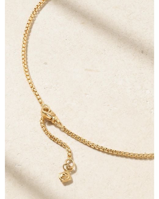 David Yurman Natural Hollow Box Chain 18-Karat Necklace
