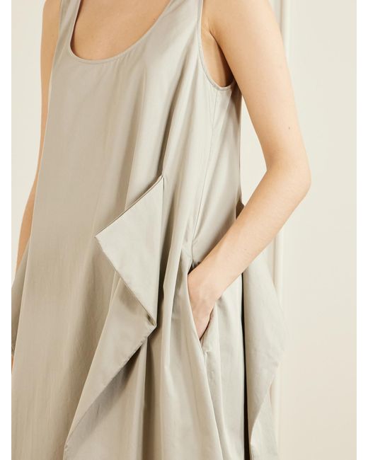 Tibi Natural Cotton-Poplin Midi Dress