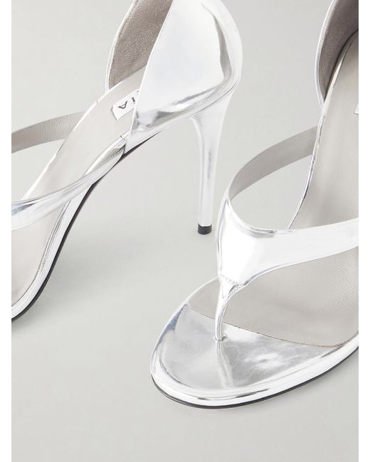 Alaïa White Infradito 90 Leather Sandals