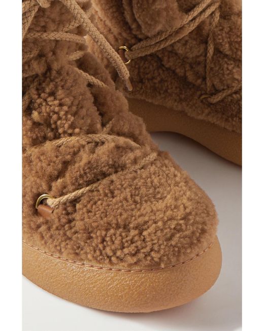 Tod's Brown Winter Gommini Shearling Ankle Boots