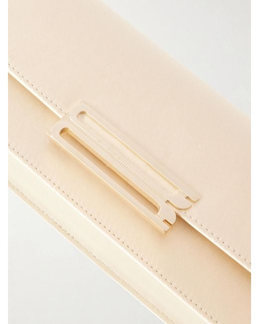 Victoria Beckham Natural Dorian Leather Clutch