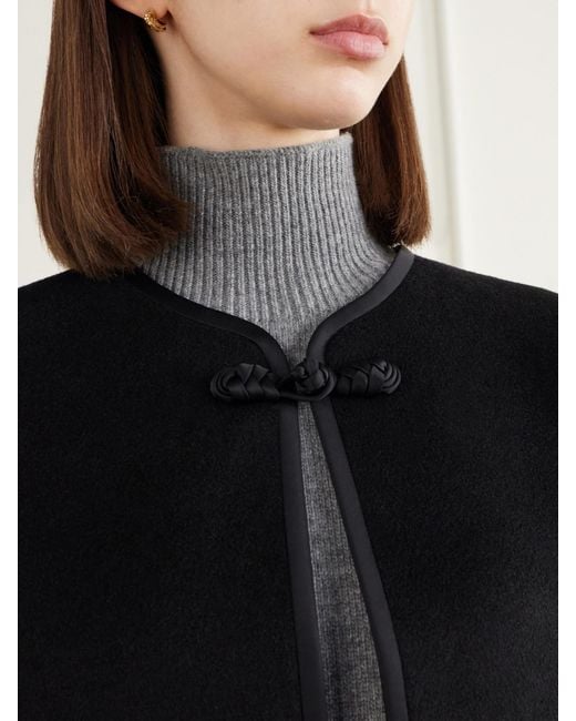 Rohe Black Wool And Cashmere-Blend Jacket