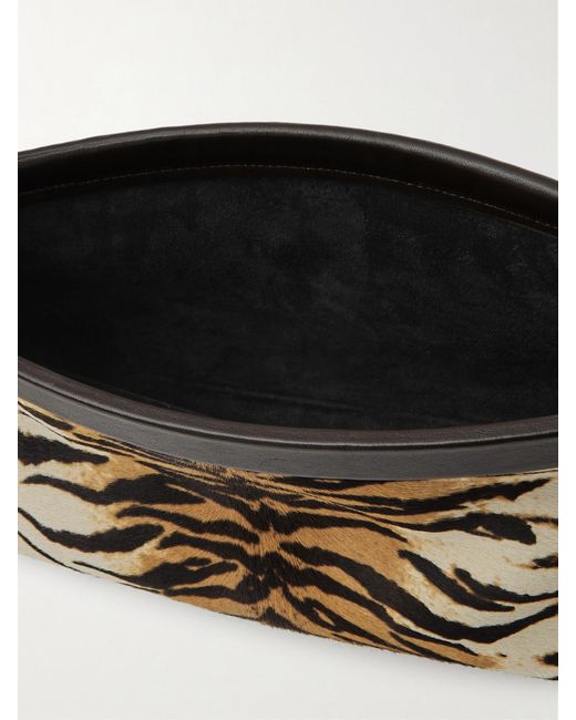 Alaïa Multicolor Le Click Ew Medium Tiger-Print Calf Hair And Leather Shoulder Bag