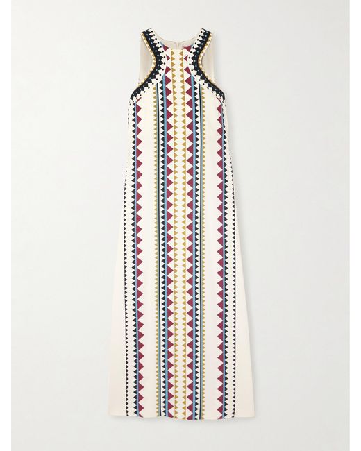 LaDoubleJ White Racer Crepe De Chine Dress