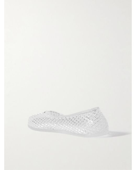Ancient Greek Sandals White Iro Pvc Ballet Flats