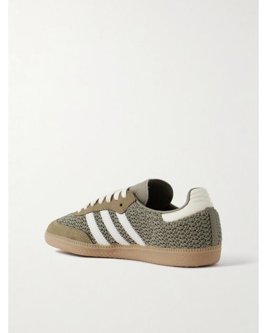 Adidas Originals Multicolor Samba Og Sneakers Aus Häkelmaterial Mit Leder- Und Velourslederbesätzen