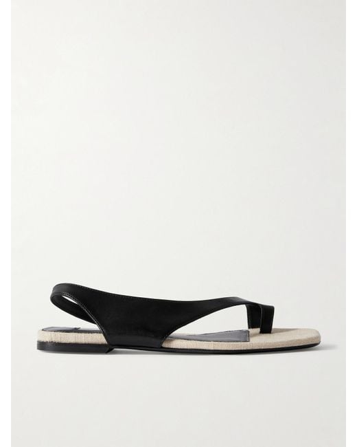 Totême  Black Leather Sandals