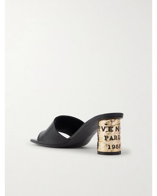 Givenchy Natural Tape Leather Mules