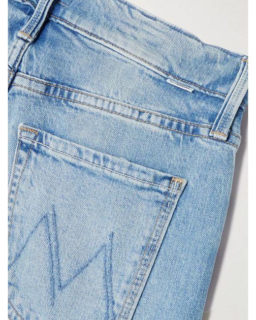 Mother Blue The Hiker Hover Hoch Sitzende Jeans Mit Schmalem Bein