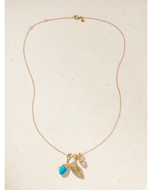 Ole Lynggaard Copenhagen Natural This Lotus 18-Karat, And Diamond Necklace