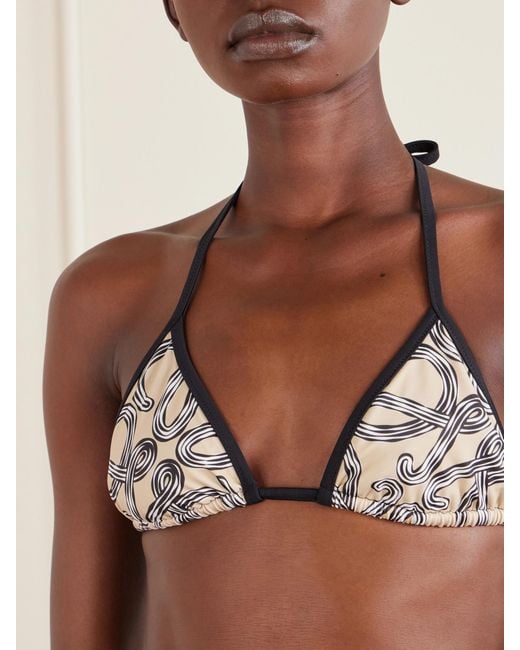 Loewe Natural Paula's Ibiza Printed Bikini Top