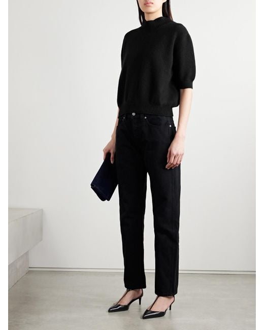 Khaite Black Davin Cashmere Sweater