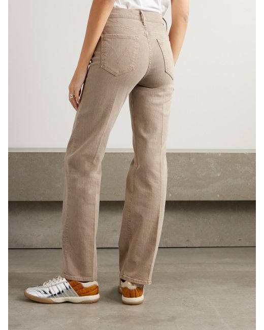 Mother Natural The Kick It Hoch Sitzende Jeans Mit Geradem Bein